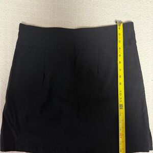 Rafaella Black Textured Skirt